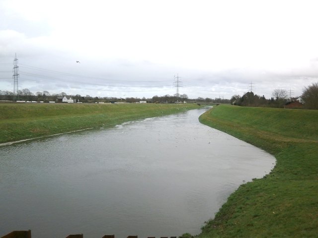 Emschermündung, Richtung Dinslaken