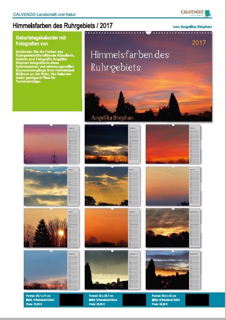 Geburtstagskalender mit farbintensiven Fotos von Angelika Stephan // Copyright Calvendo