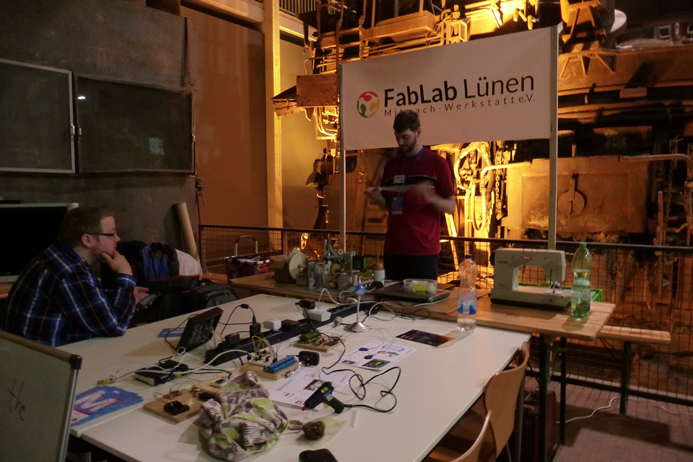 FabLab Lünen in der Stahlhalle der DASA Dortmund