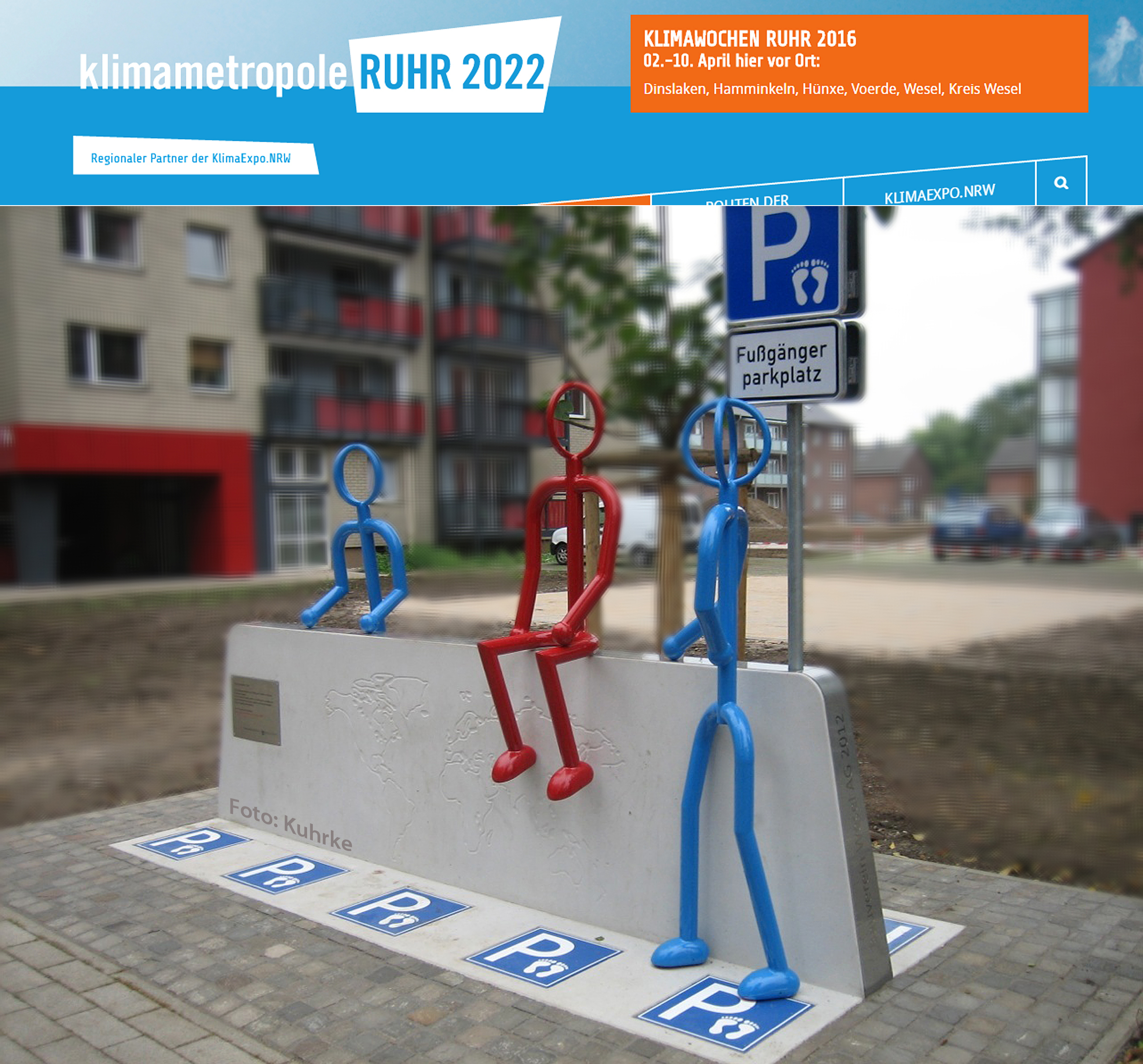 Treffpunkt Fußgängerparkplatz!