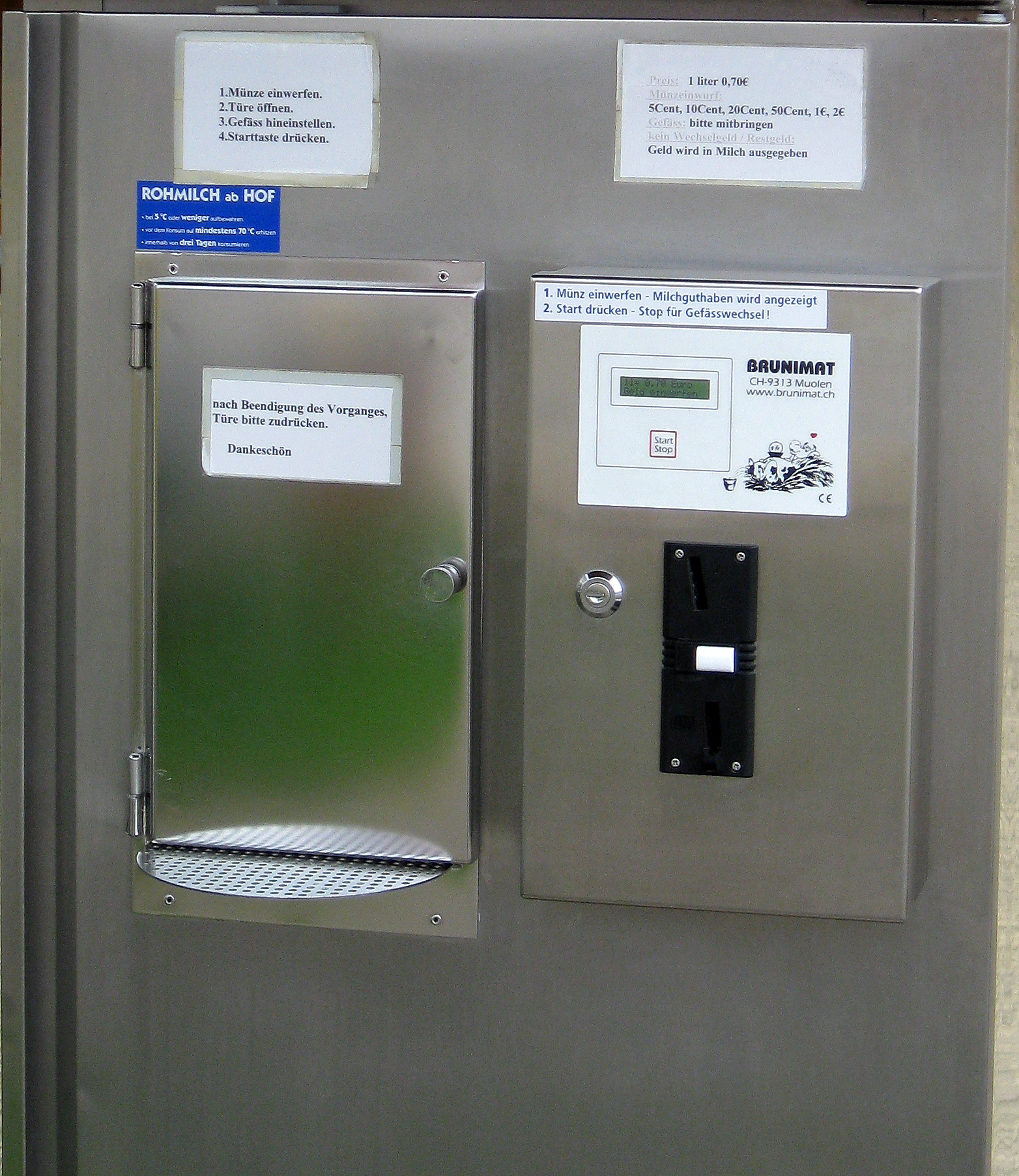 Das Bild zeigt nicht den betroffenen Automaten!