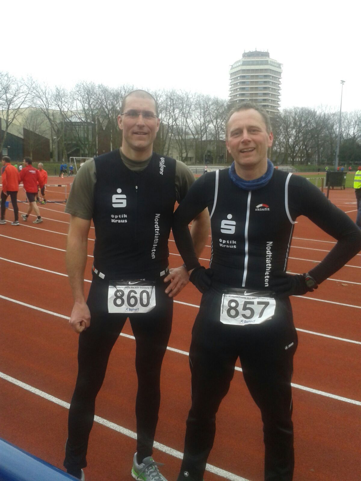 Carsten Hoffmann und Frank Wehran am Samstag in Duisburg