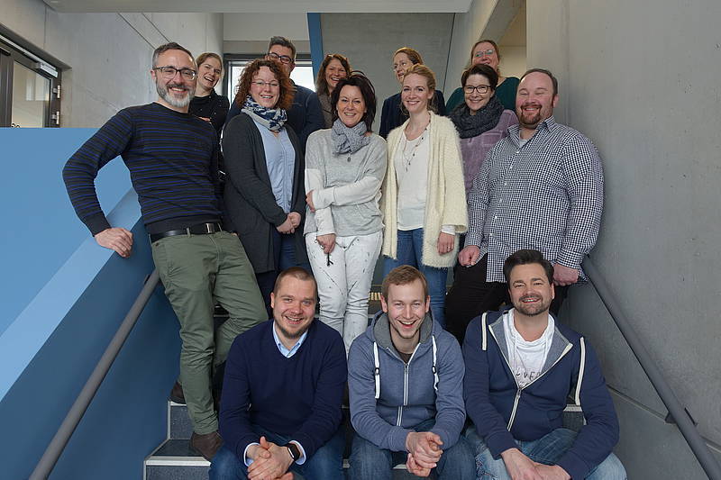 Teilnehmerinnen und Teilnehmer des ersten Zertifikatsmoduls „Klientenorientierte und interprofessionelle Kommunikation“ zum Start des Moduls an der hsg. Fotos: hsg