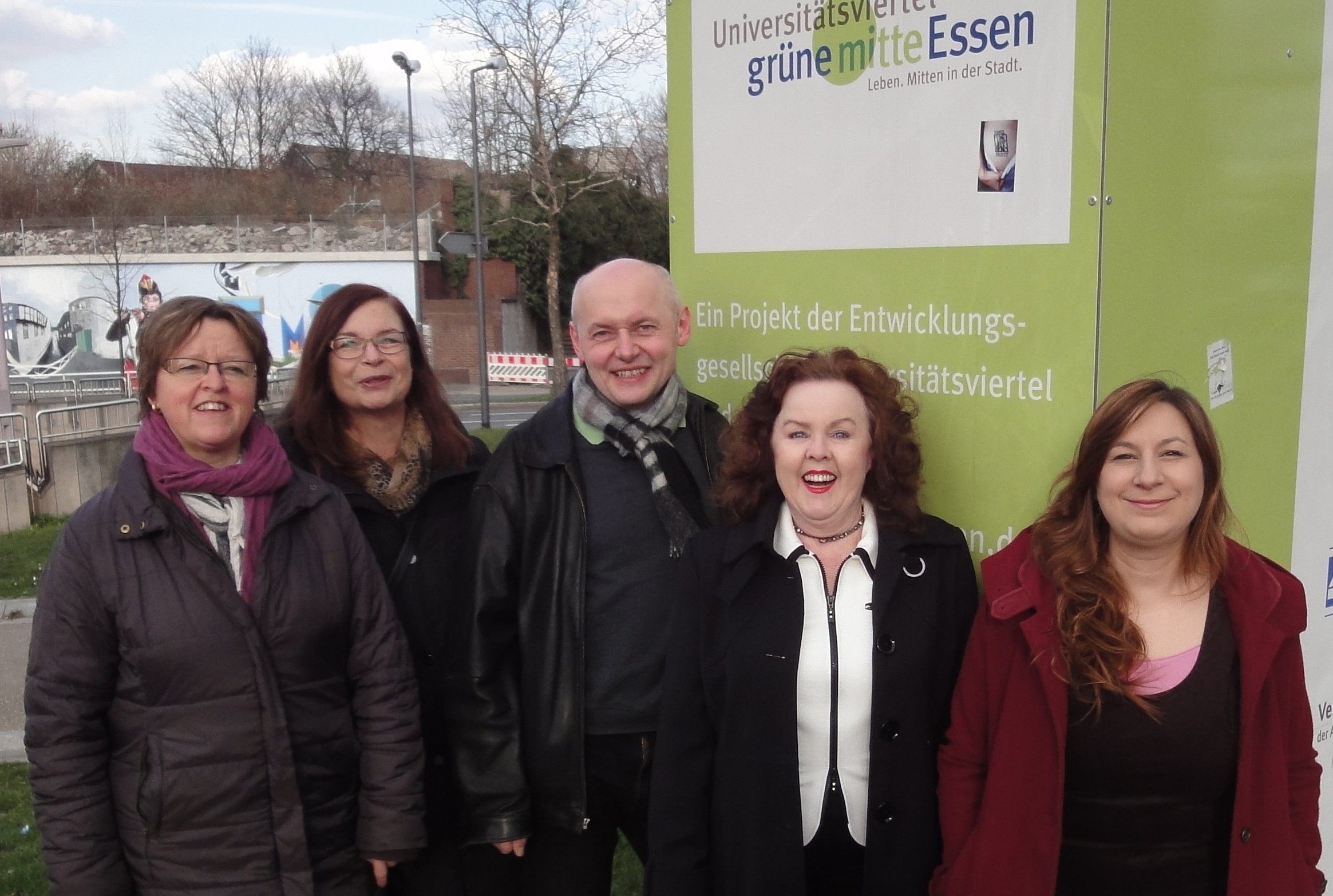 Aktive Grüne in der neuen grünen Mitte im Unipark