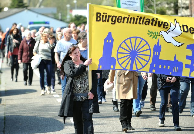 Für eine gerechte Verteilung: Zur Demo rief am Sonntag der Dellwiger Frieden. Foto: Debus-Gohl