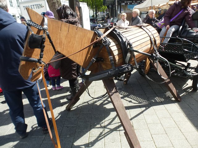 auch Holzpferde waren vertreten