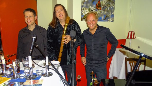 Herzlichen Dank Ihr drei, es war ein herrlicher Abend mit Euch.