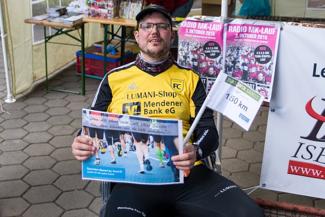 Viele kleine Schritte ergeben 150 Kiolmeter!