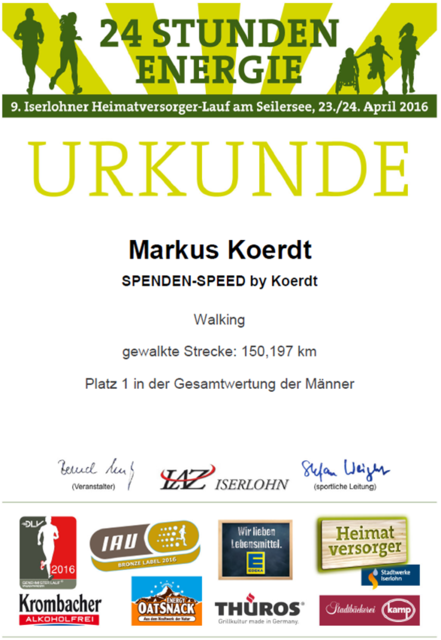 Die Urkunde!