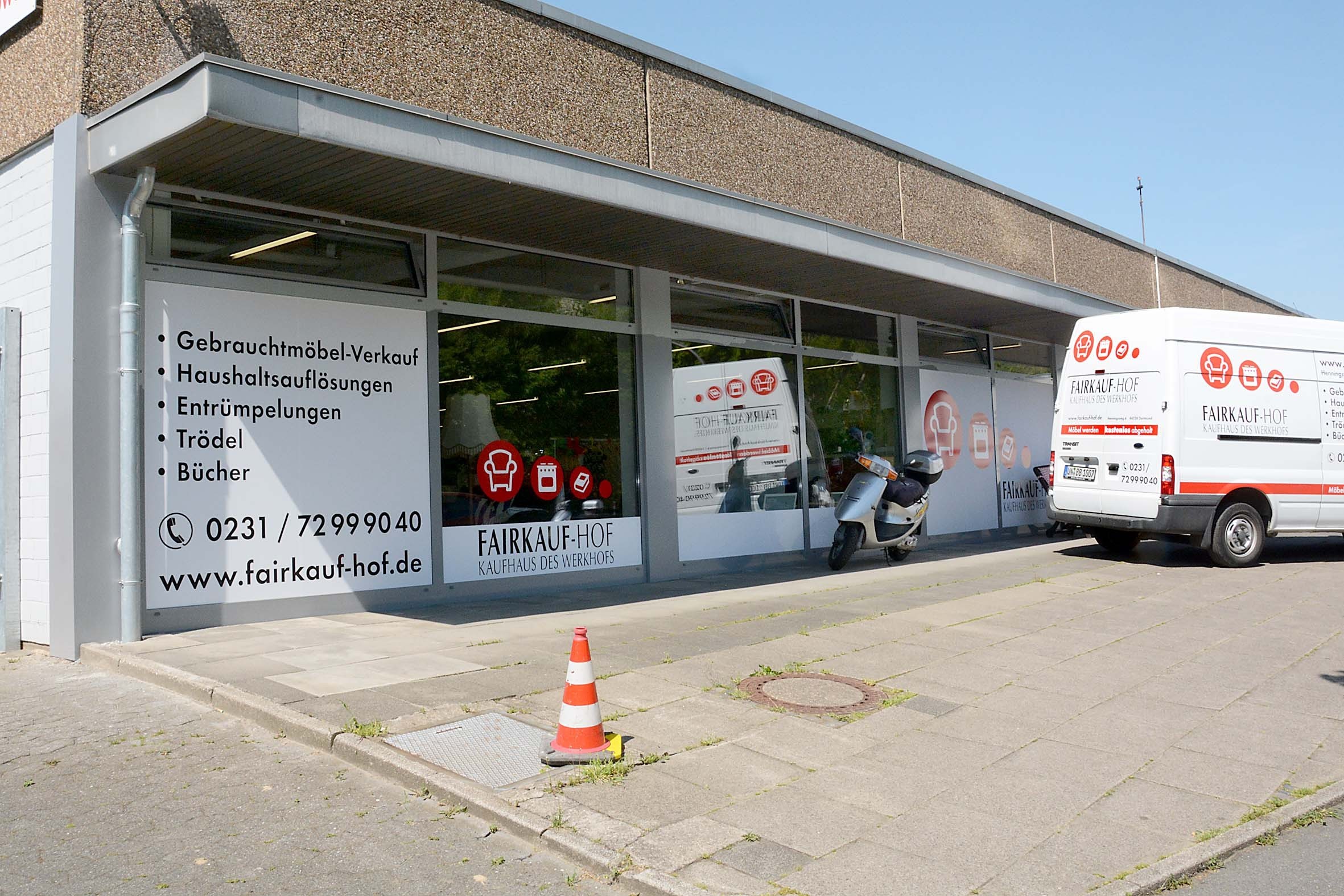 Aus dem alten Aldi am Henningsweg wurde ein kleines Sozialkaufhaus.