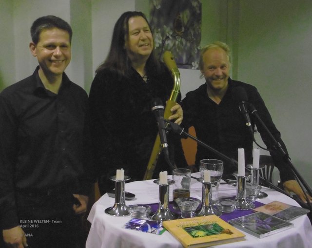 die DREI Künstler des Abends ...