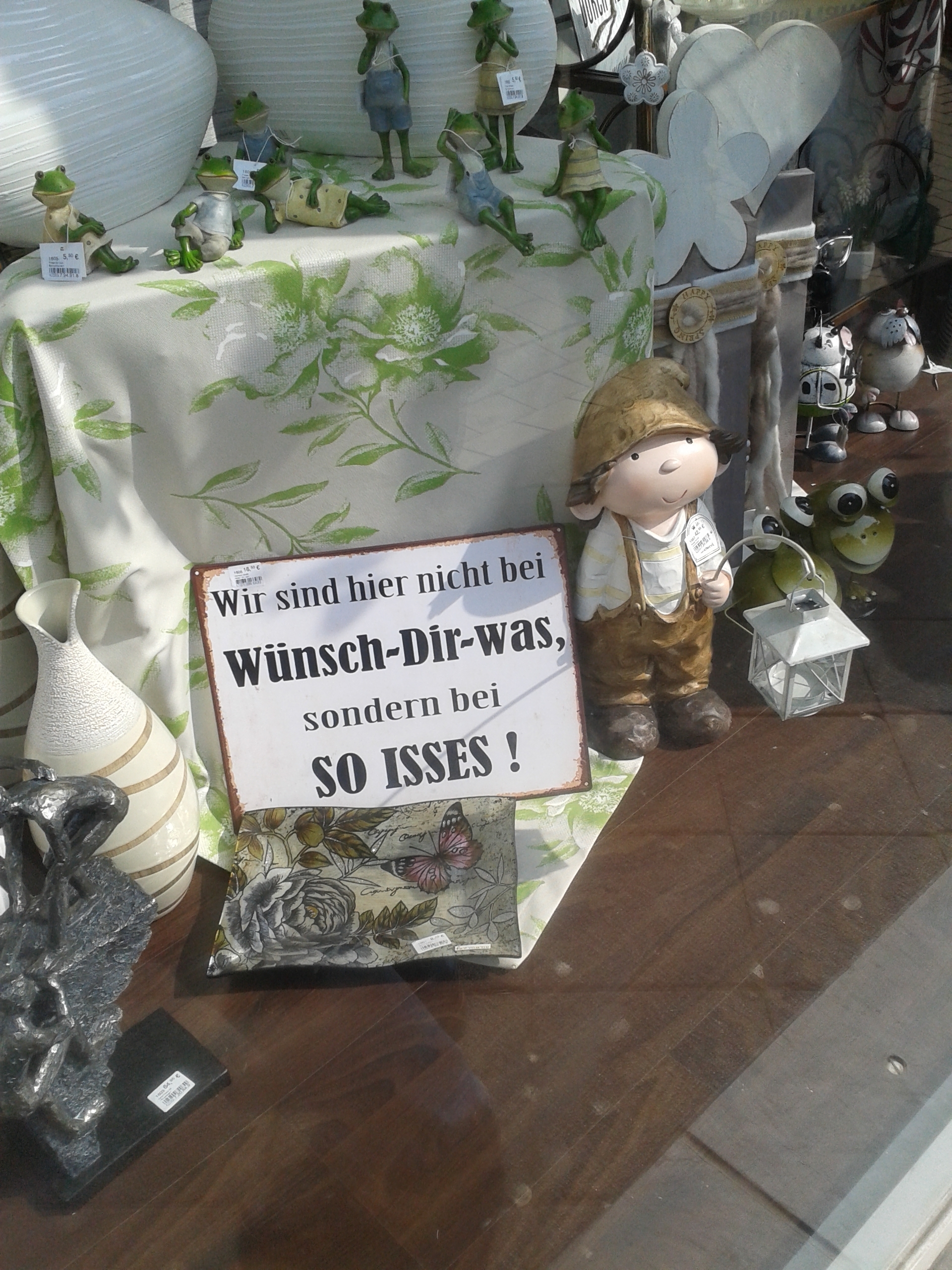 Gut zu wissen.