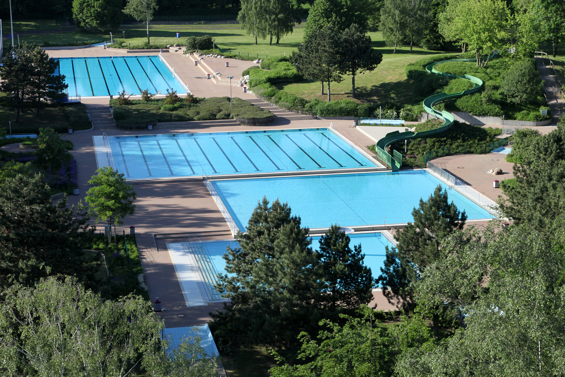 Die Ruhe vor dem (An-)Sturm: Sonntag geht es rund im Freibad.