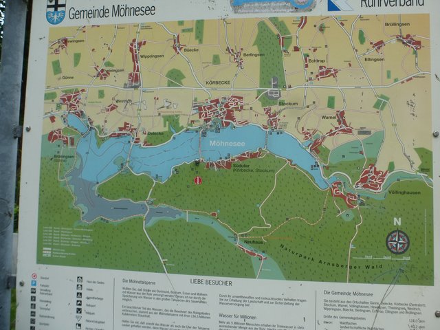 ein Überblick der Gemeinde Möhnesee