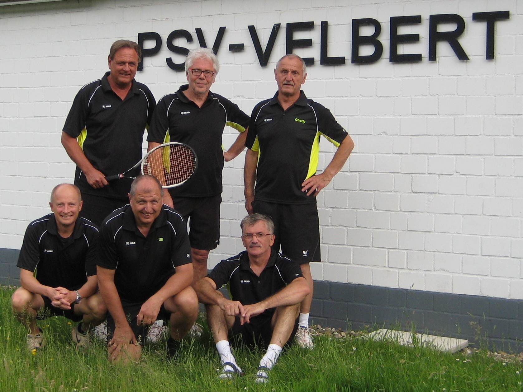 PSV Velbert Herren55 v.l. Dr.Christian Höpfner, Wilfried Textores, Ulrich Müller, Norbert Wirtz, Richard Wrozyna, Charly Holldack