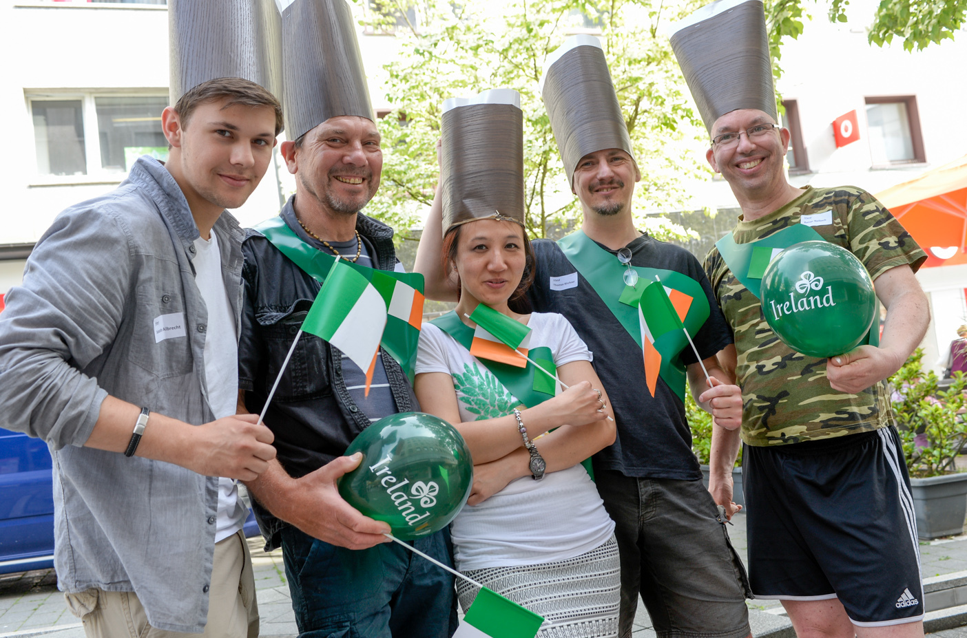 Team Irland (v.l.): Sebastian Albrecht, Werner Kirch Kawing Lee, Thomas Kirchner, Rainer Nelbach.