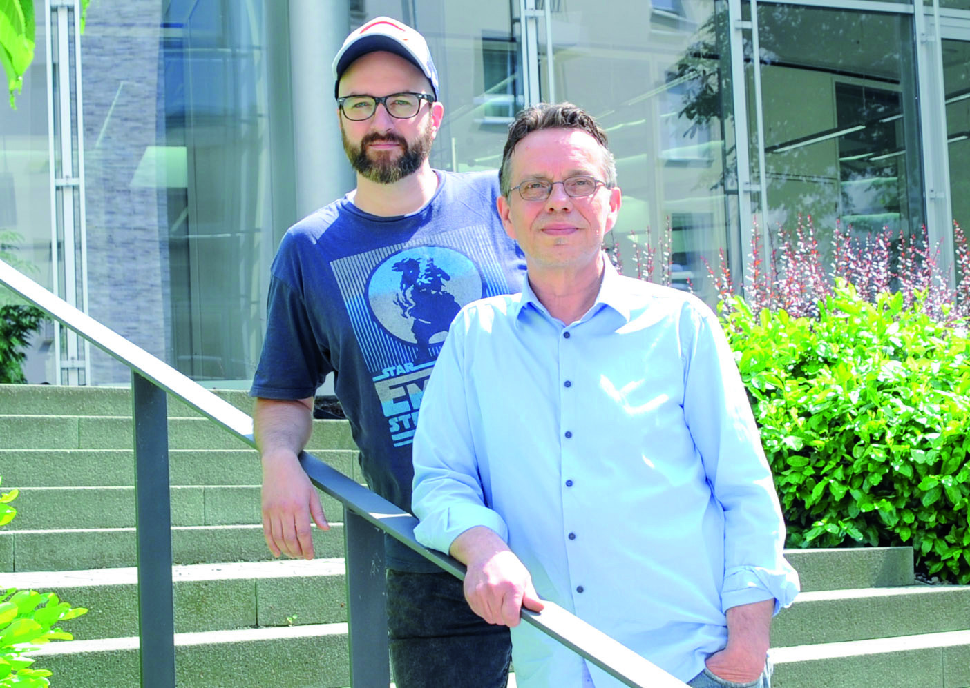 Musiker Peter Eisold (r.) erhält den Hauptpreis des Ruhrpreises für Kunst und Wissenschaft. Der Förderpreis geht an Sven Piayda.