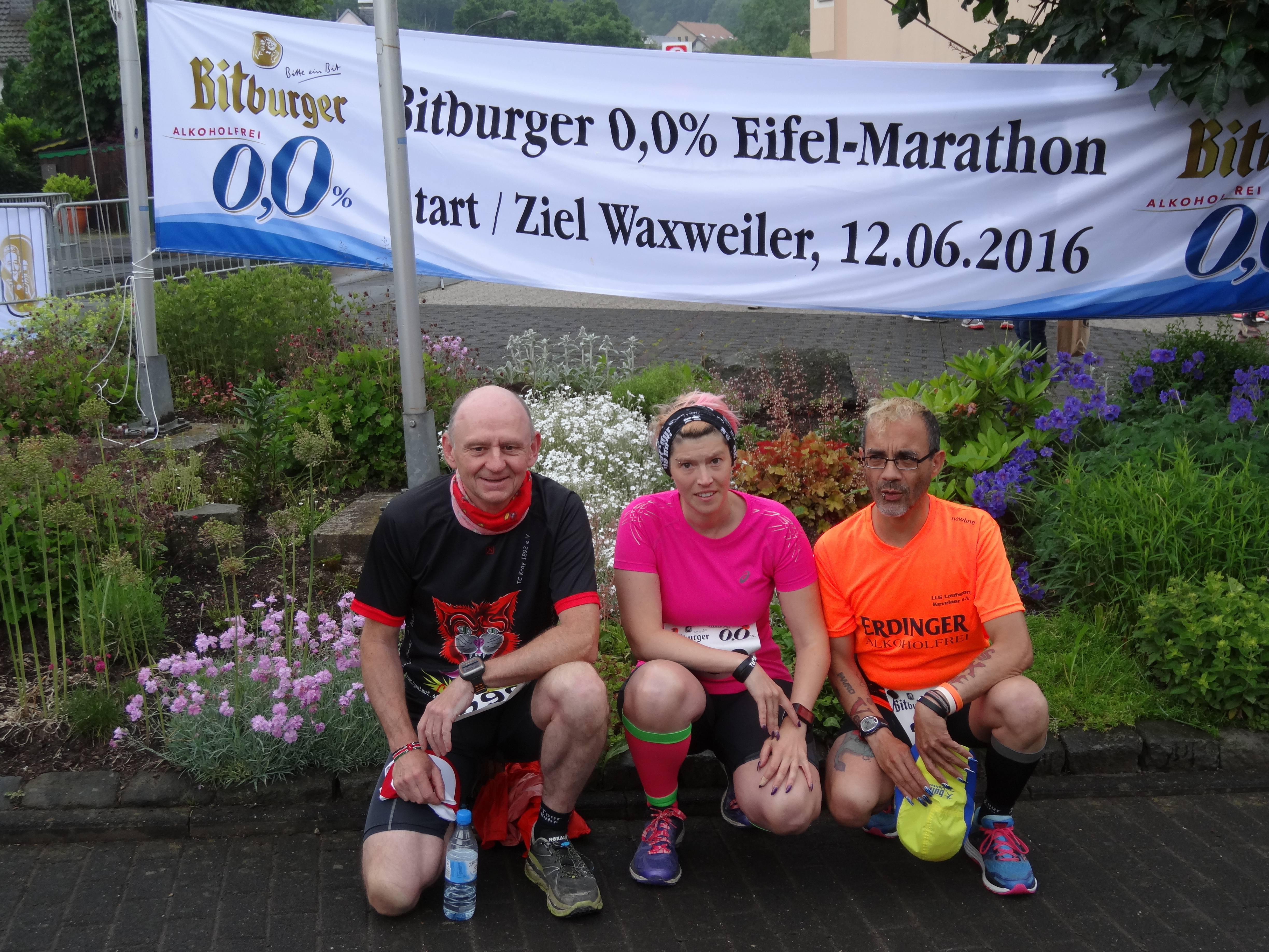 Ralf, Sabrina und Hady vor dem Start.