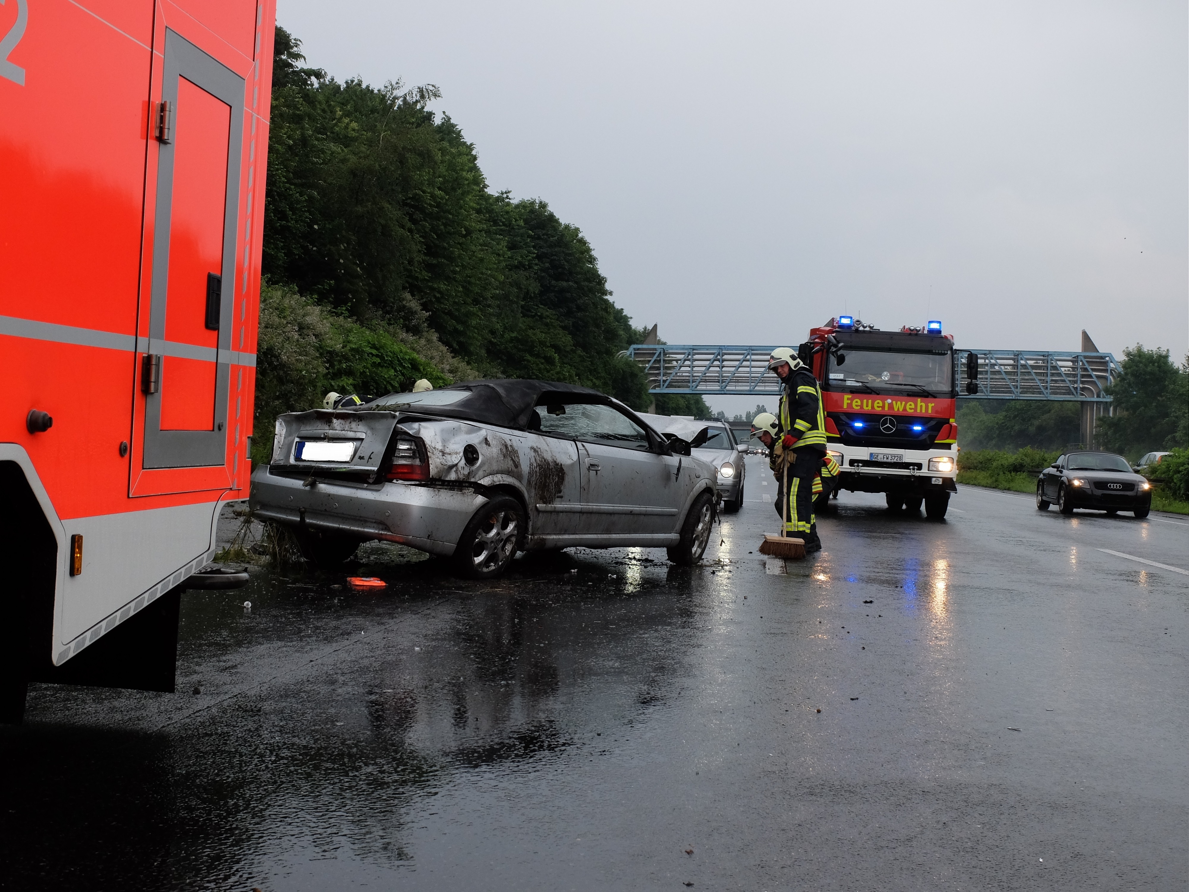 A2 zwischen Gelsenkirchen - Buer und Gladbeck.