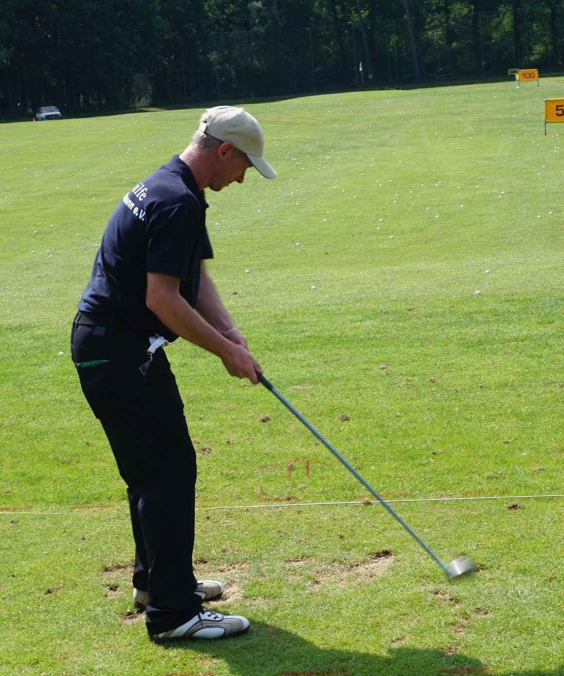 Mit Ruhe und Konzentration schlug Golfer Olaf Guttek die Bälle und errang Gold und Silber