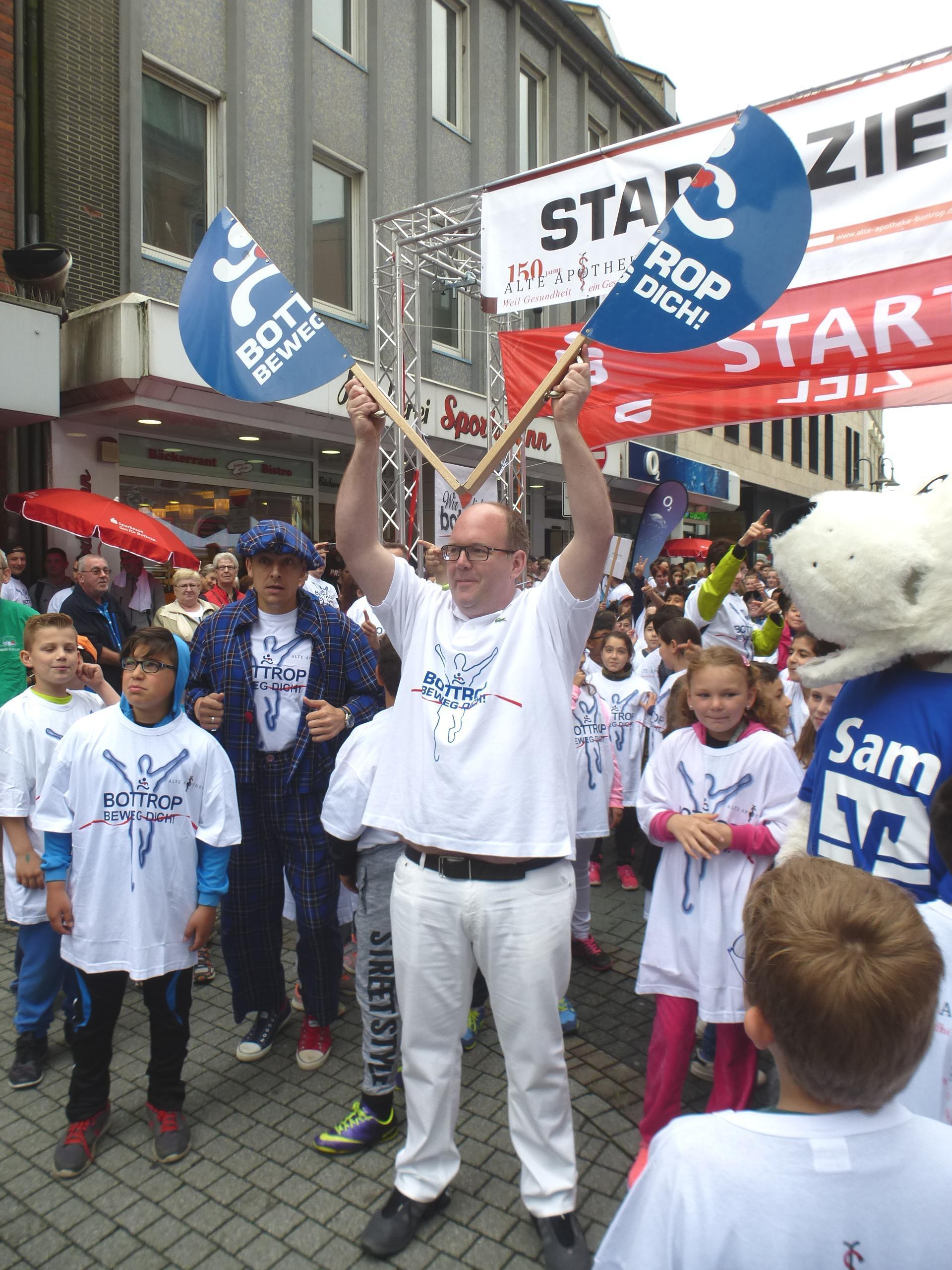 der Start zum Spendenlauf