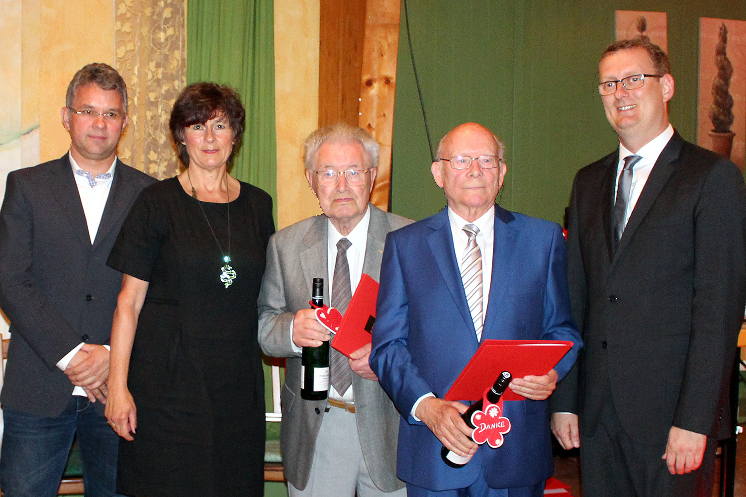 Michael Wladacz, Renate Nick, Rudi Rath, Horst Weckelmann und Oliver Kaczmarek