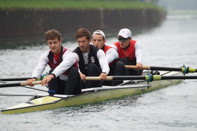 wollen zur WM: Matthias Hörnschemeyer, Max Niemand, Anton Braun, Johannes Rentz und (liegend dahinter) Felix Heinemann