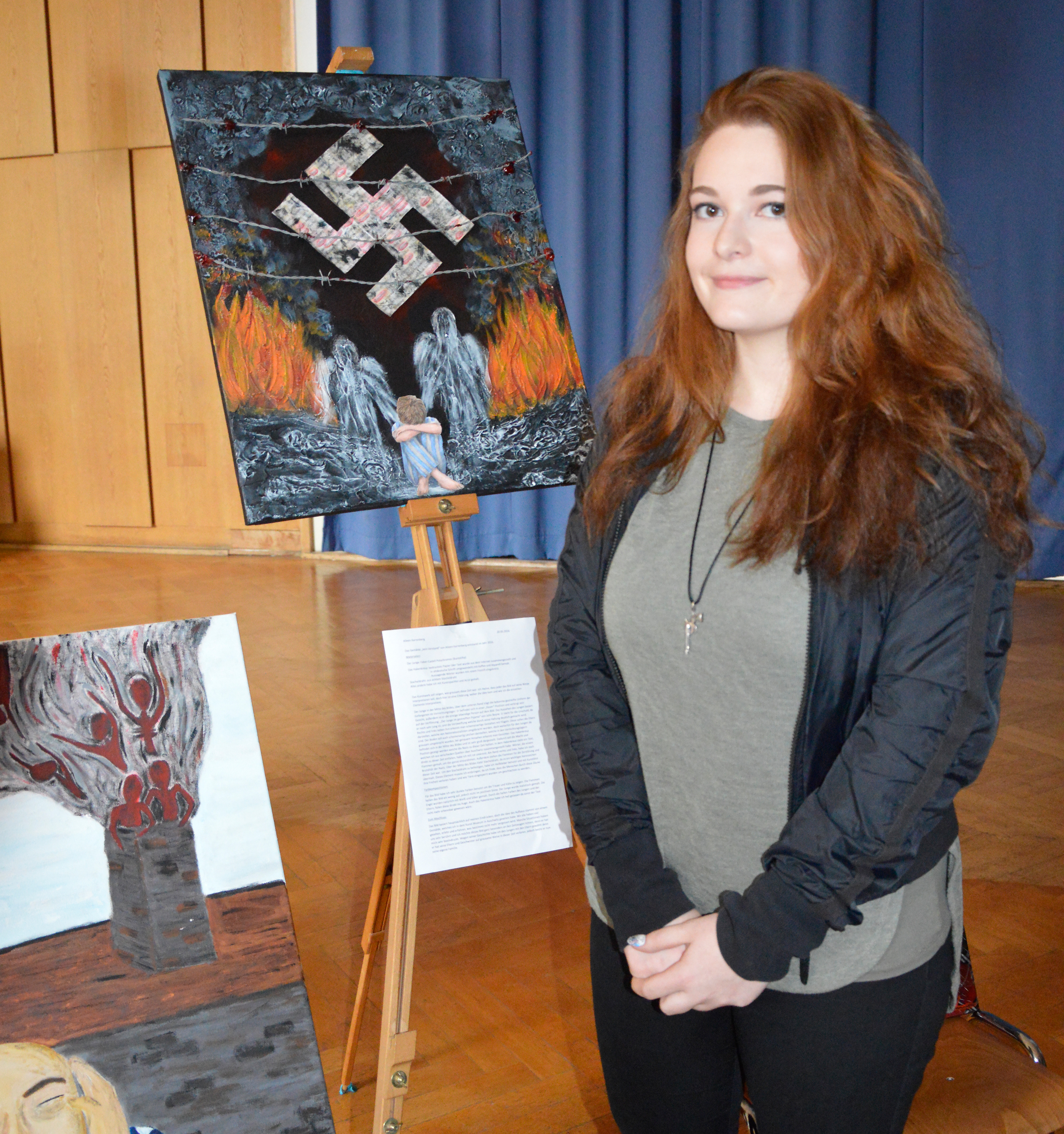 Jeder hat die Eindrücke der Fahrt anders verarbeitet. Die 18-jährige Aileen Karrenberg hat alles in ein Bild fließen lassen.