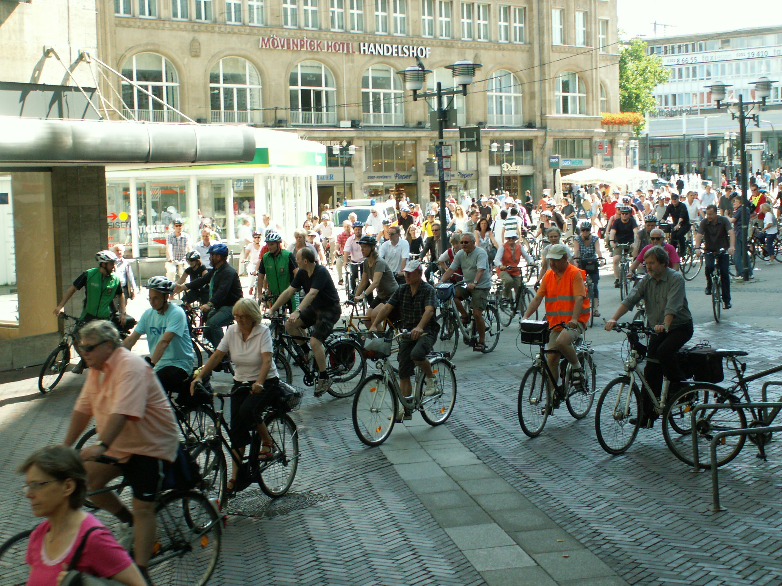 Viele radeln mit