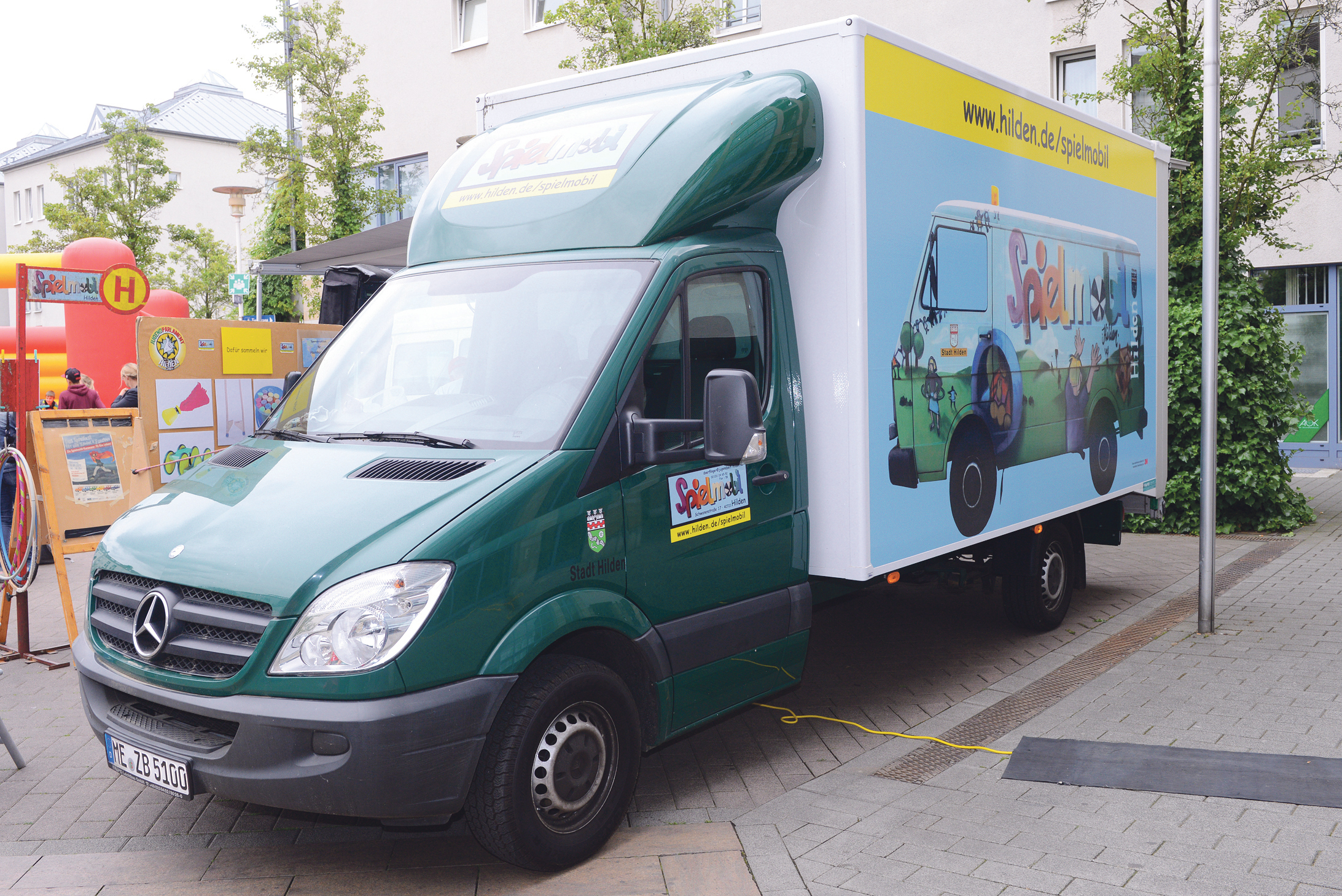 Das Spielmobil macht heute etwas früher Schluss.