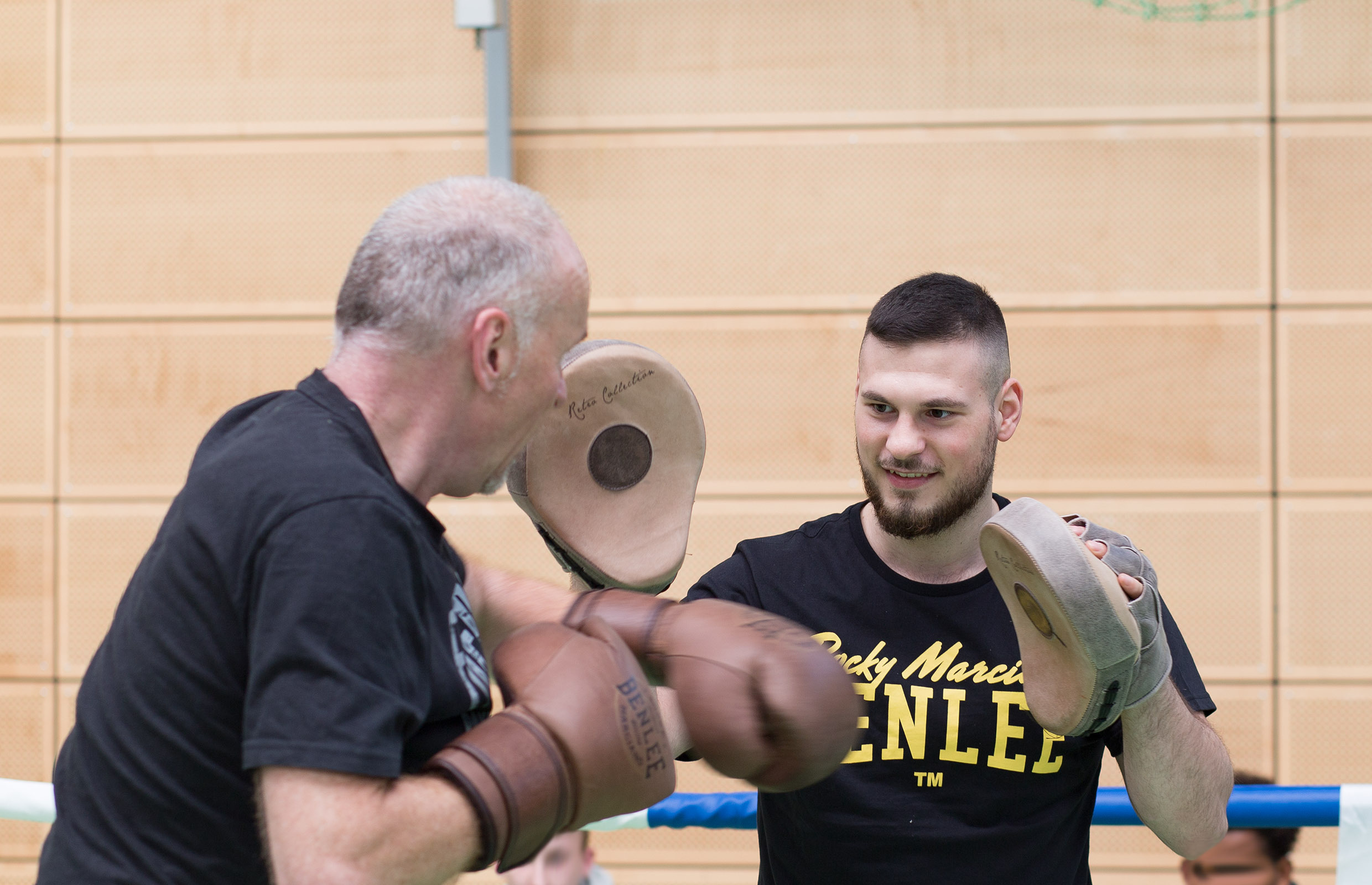 Freddy Fischer und Shahan Aybay beim ersten Boxcamp.