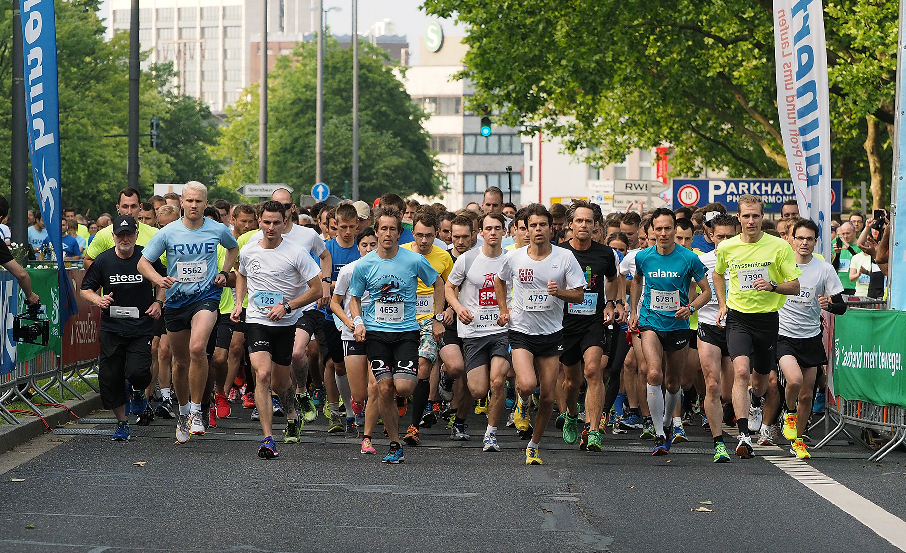 Um 19 Uhr wird der 6. Essener Firmenlauf gestartet.