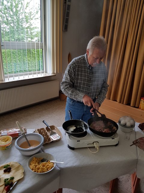 Norbert Koch beim Front-Cooking