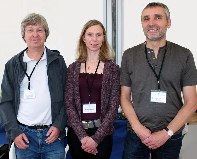 Neurologe Dr. med. Dirk Rauthmann (Unna),  Gesundheits- und Krankenpflegerin Nadine Kleen ( Christophorus-Klinik Dülmen) und Neurologe  Dr. med. Matthias Rechlin (Hamm)