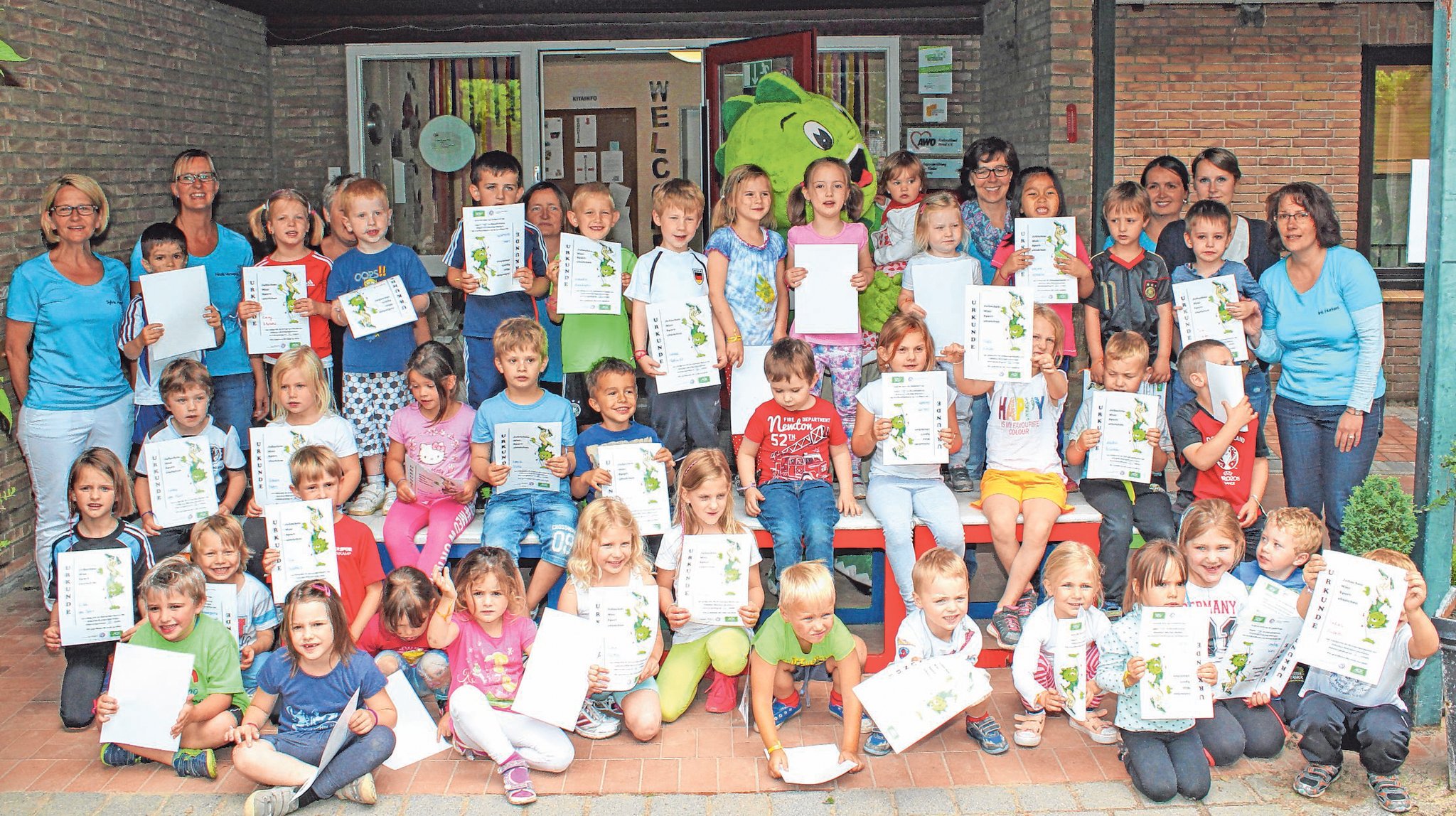 Kinder haben Spaß und Bewegungsfreude - Xanten