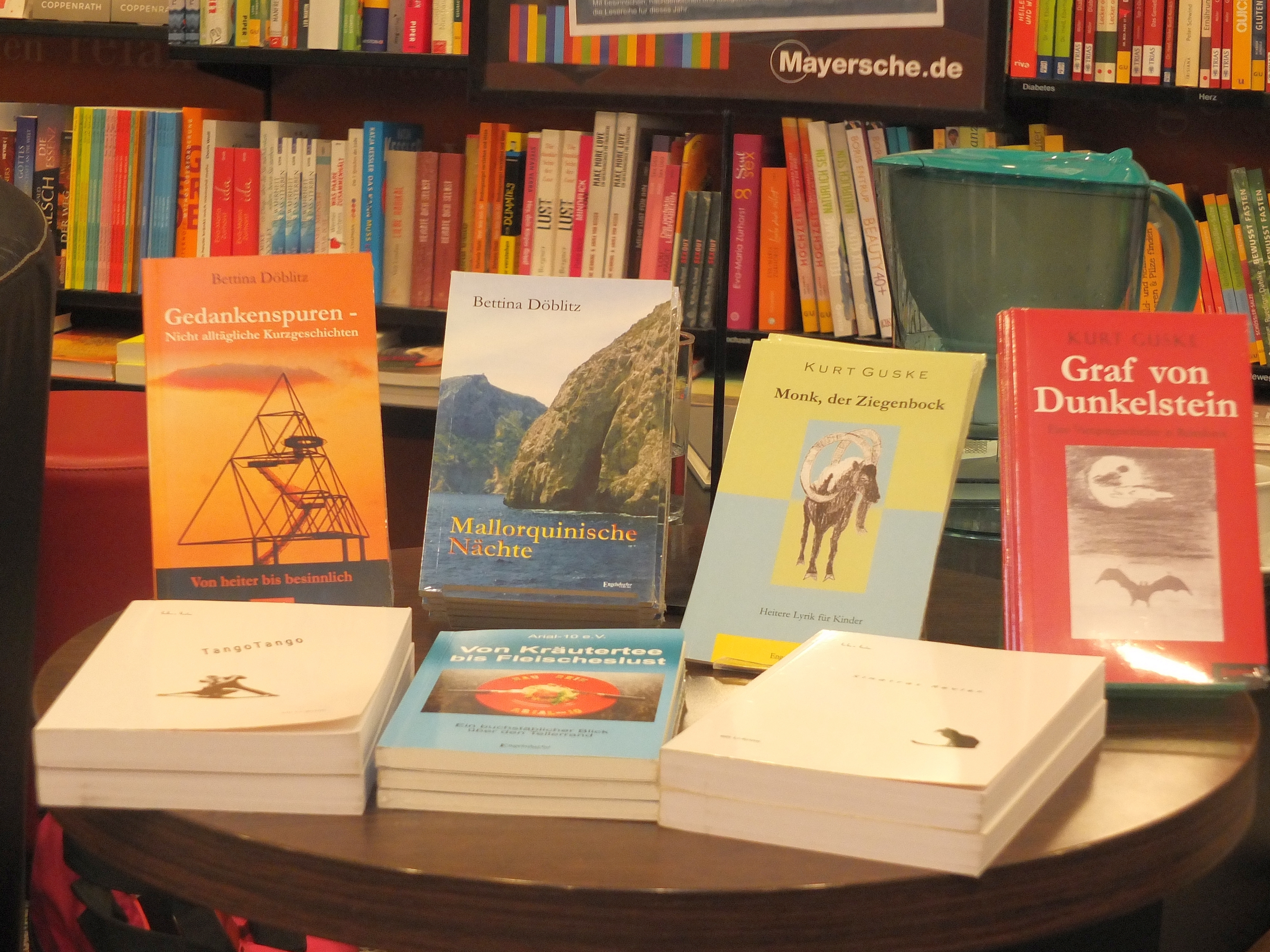 Die Werke der Autoren Kurt Guske & Bettina Döblitz kann man in der Mayerschen Buchhandlung erwerben.