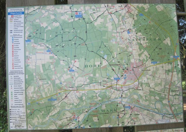 Karte des Naturparks Hohe Mark (samt Dämmerwald) von Bürgerreporterin Gitte Hedderich aus Herten. (lokalkompass.de/645959)