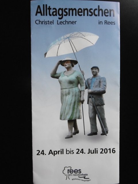 der Flyer zur Ausstellung... in Rees...