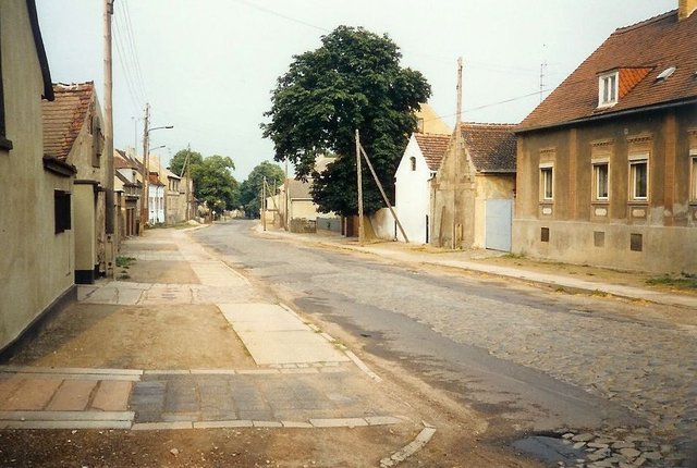 Diese Häuser wurden nach der Wende alle abgerissen. Diese Strasse in Magdeburg-Diesdorf existiert nicht mehr