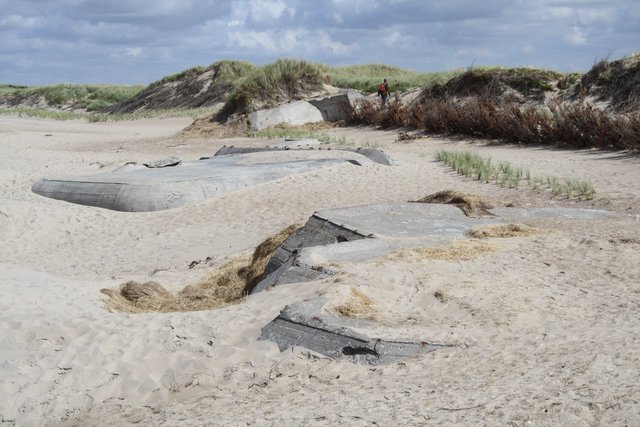 Überreste des Atlantikwall an derDänischen Küste