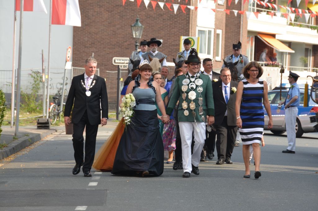 Das Niederkasseler Schützenkönigspaar 2015: Sebastian und Romina Marx.