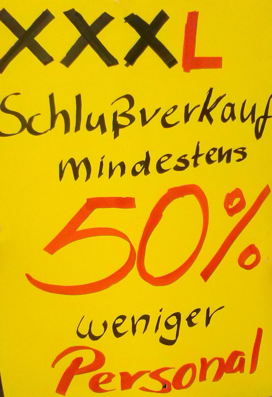 Plakat auf der Demo von KollegInnen von Rück am 4. Oktober 2015.