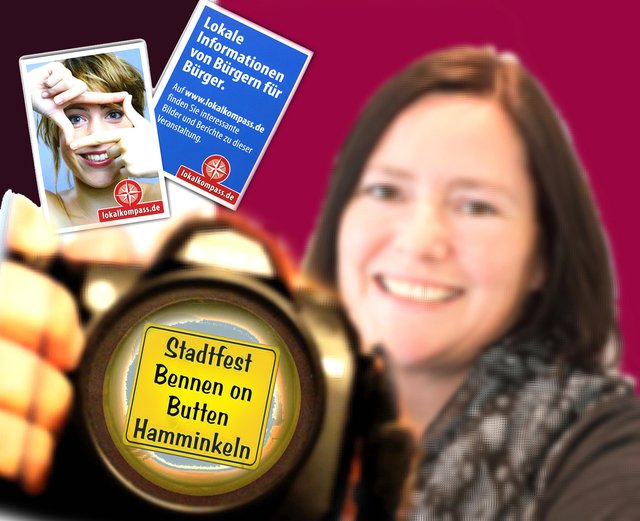 Heike Cervellera schoss Fotos von den Besuchern unseres Standes am Molkereiplatz.