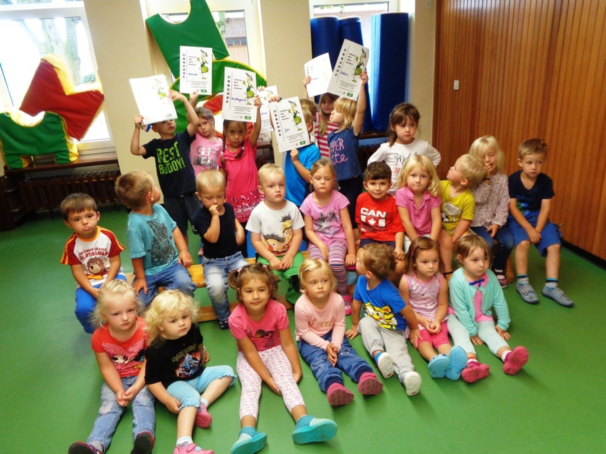 Jolinchen-Sportabzeichen auch im Millinger Kindergarten - Rheinberg