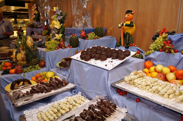 An einem Abend wurde ein Schokoladen-Bufett aufgebaut. Eine Passagierin meinte, sie sei im Paradies! :))