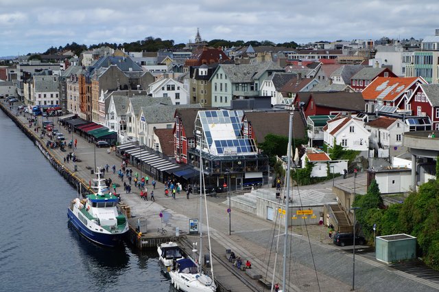 Der Ort Haugesund, bekannt für seine Wikinger-Vergangenheit.