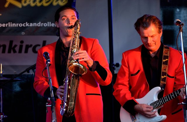 Berlin-Rock and Rollers
bei den 29. Jazztage Gelsenkirchen.2.9bis 4.9.2016 .Foto Kurt Gritzan