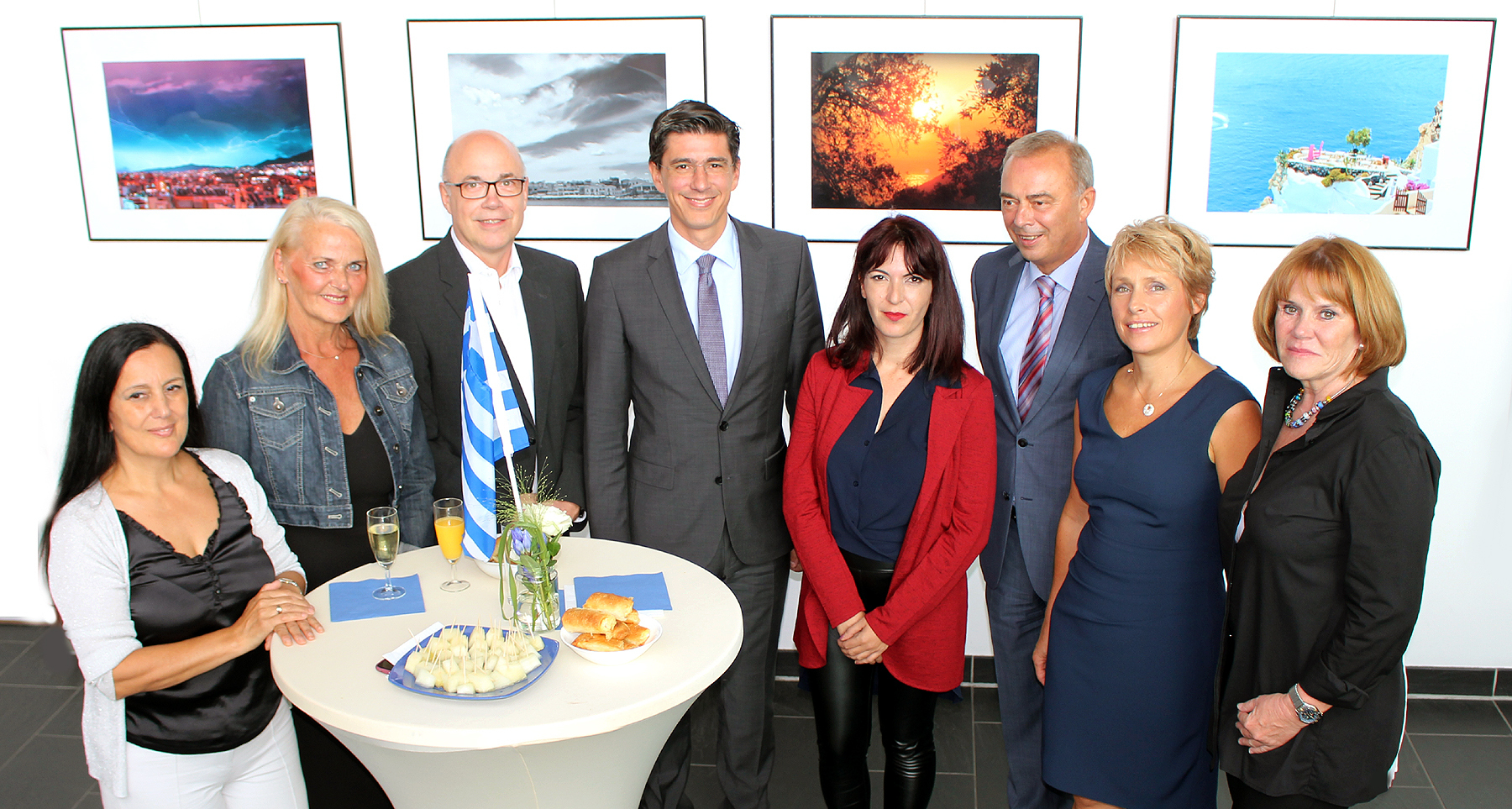 Elpia Pavlidou, Ingrid Kroll, Matthias Fischer, Grigorios Delavekouras, Kalliopi Marangozi, Werner Kolter, Ksenija Sakelšek und Gabriele Köhnemann
