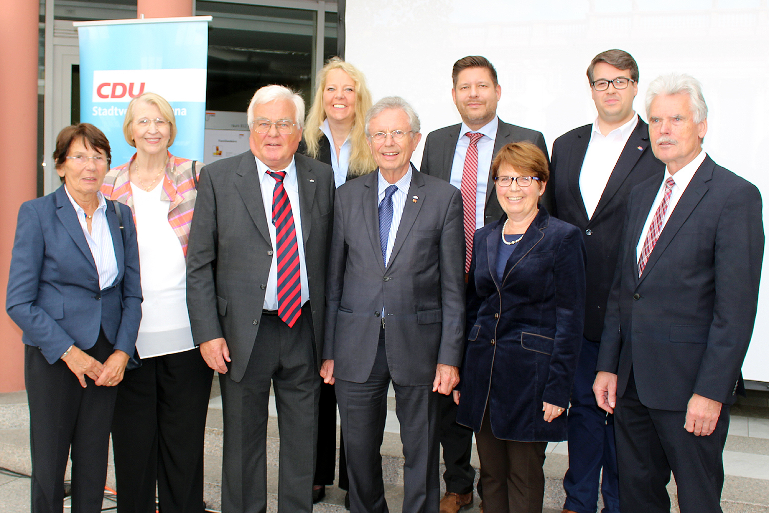 Inge Spink, Hanne Schucht, Jürgen Spink, Bianca Dausend, Wilhelm von Boddien, Marco Morten Pufke, Elke Middendorf, Stefan Wehmeier und Gerhard Meyer