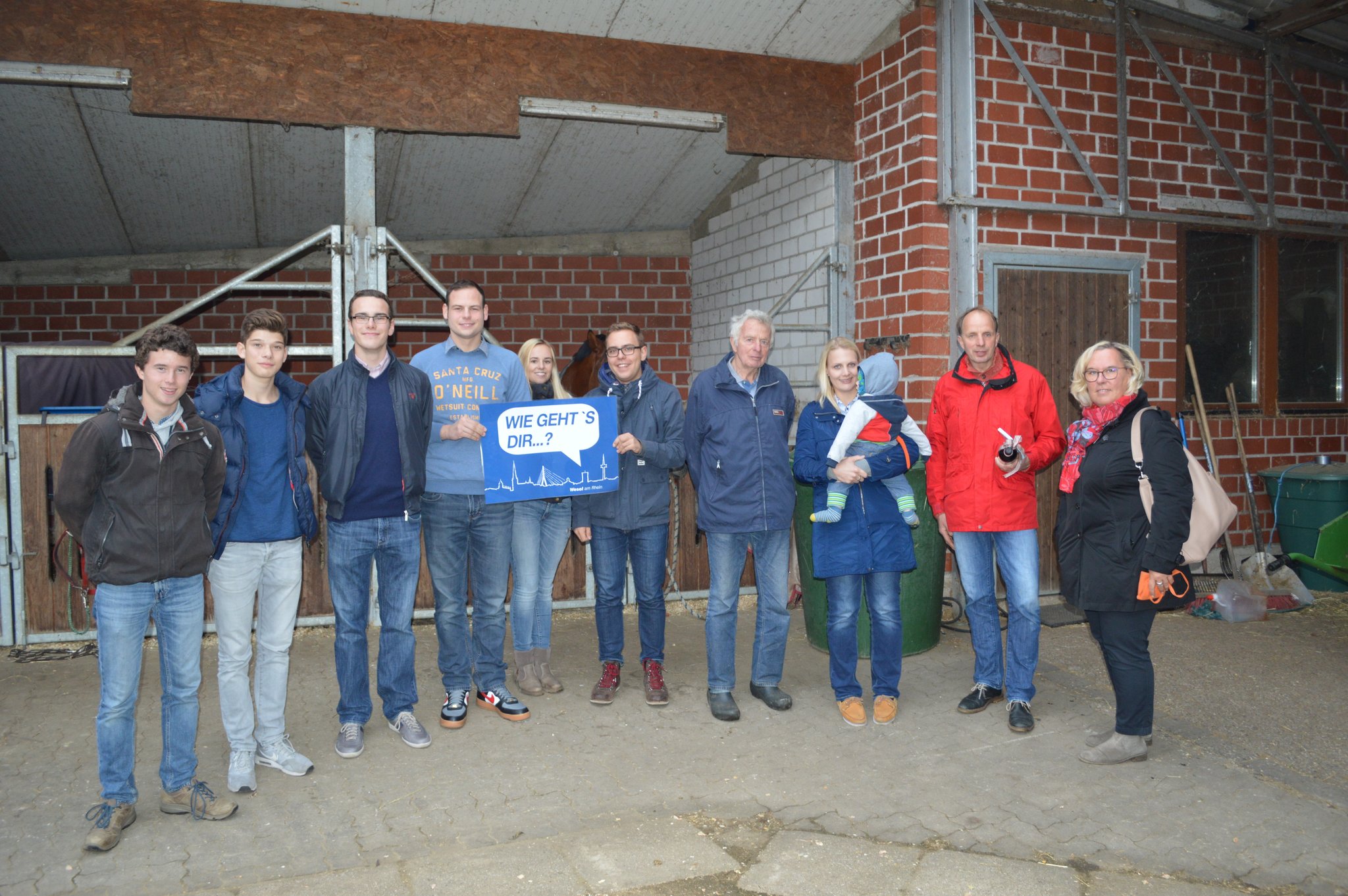 Junge Union Wesel besucht Bauern Buchmann Wesel